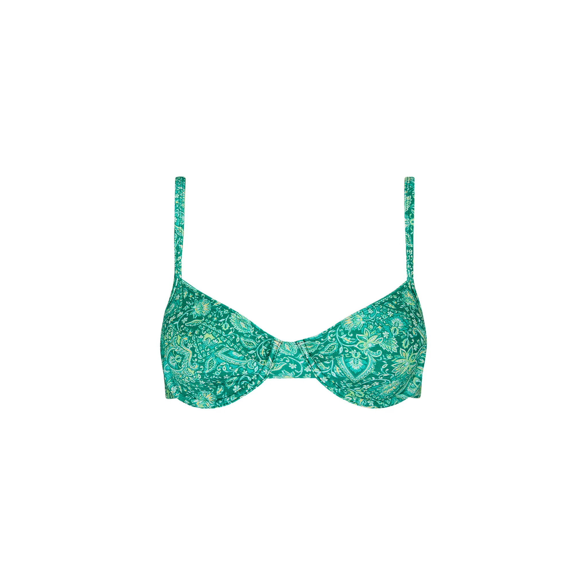 1043-ditzy-underwire-bra-bikini-top-emerald-aura-1.webp Ditzy Underwire Bra Bikini Top - Emerald Aura