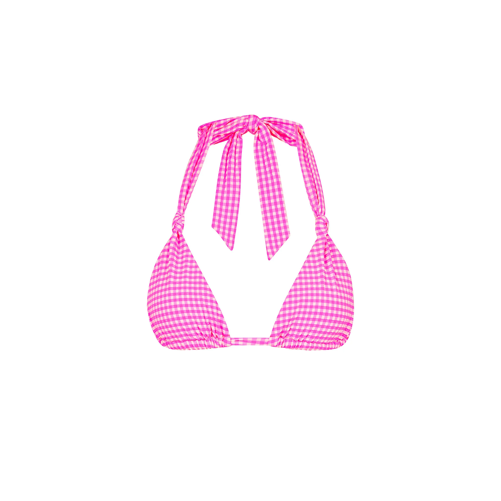 115-soft-knot-halter-bikini-top-pink-diva-1.webp Soft Knot Halter Bikini Top - Pink Diva