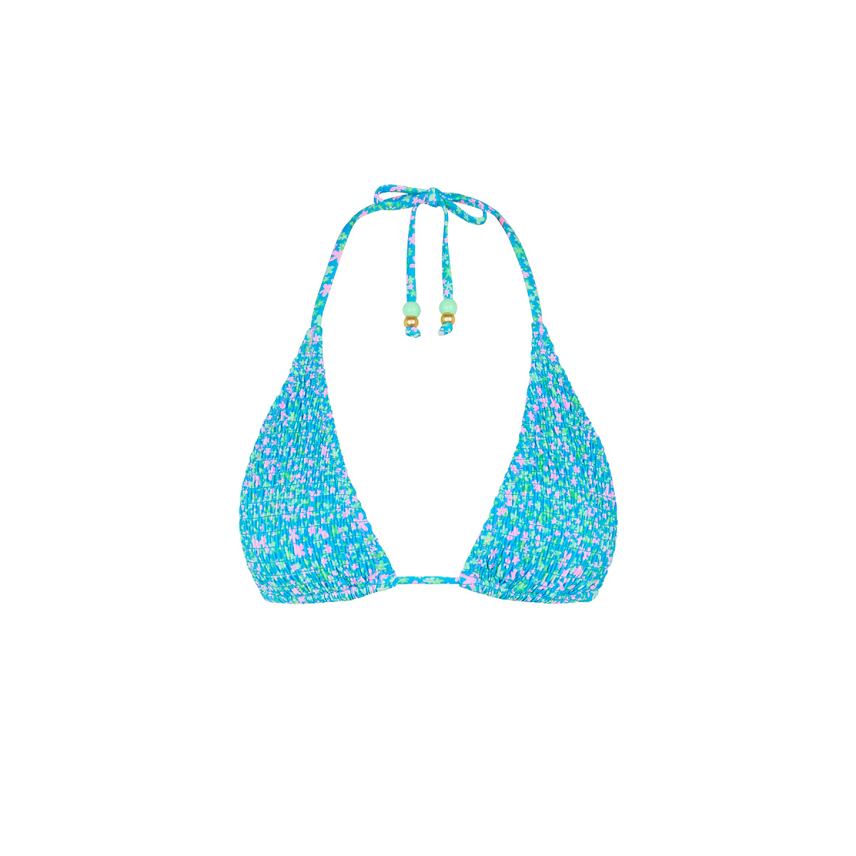 1175-shirred-triangle-bikini-top-ocean-kisses-1.webp Shirred Triangle Bikini Top - Ocean Kisses