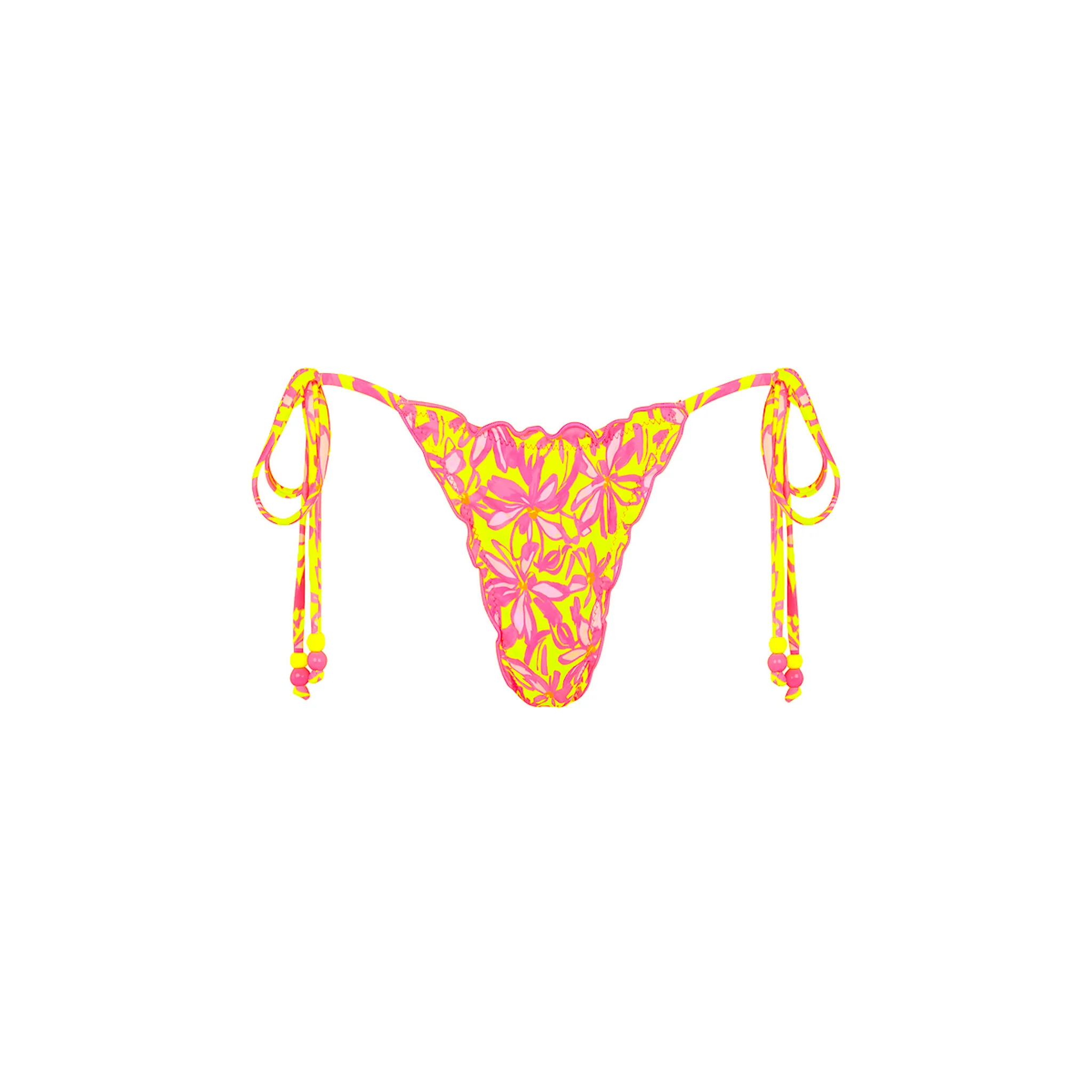 1236-lettuce-edge-thong-tie-bikini-bottom-sherbet-skies-1.webp Lettuce Edge Thong Tie Bikini Bottom - Sherbet Skies