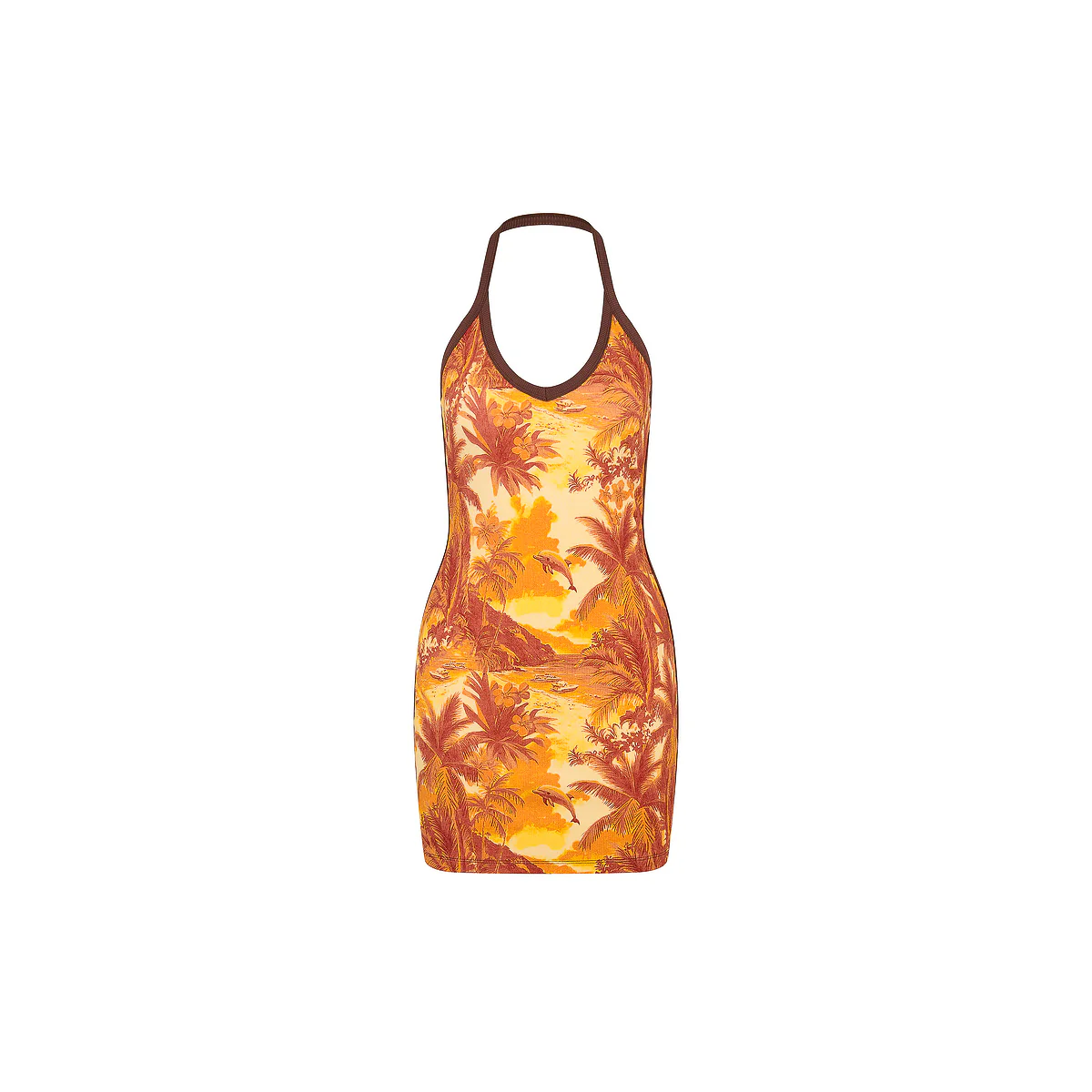 1388-dip-halter-mini-dress-vintage-vacay-1.webp Dip Halter Mini Dress - Vintage Vacay