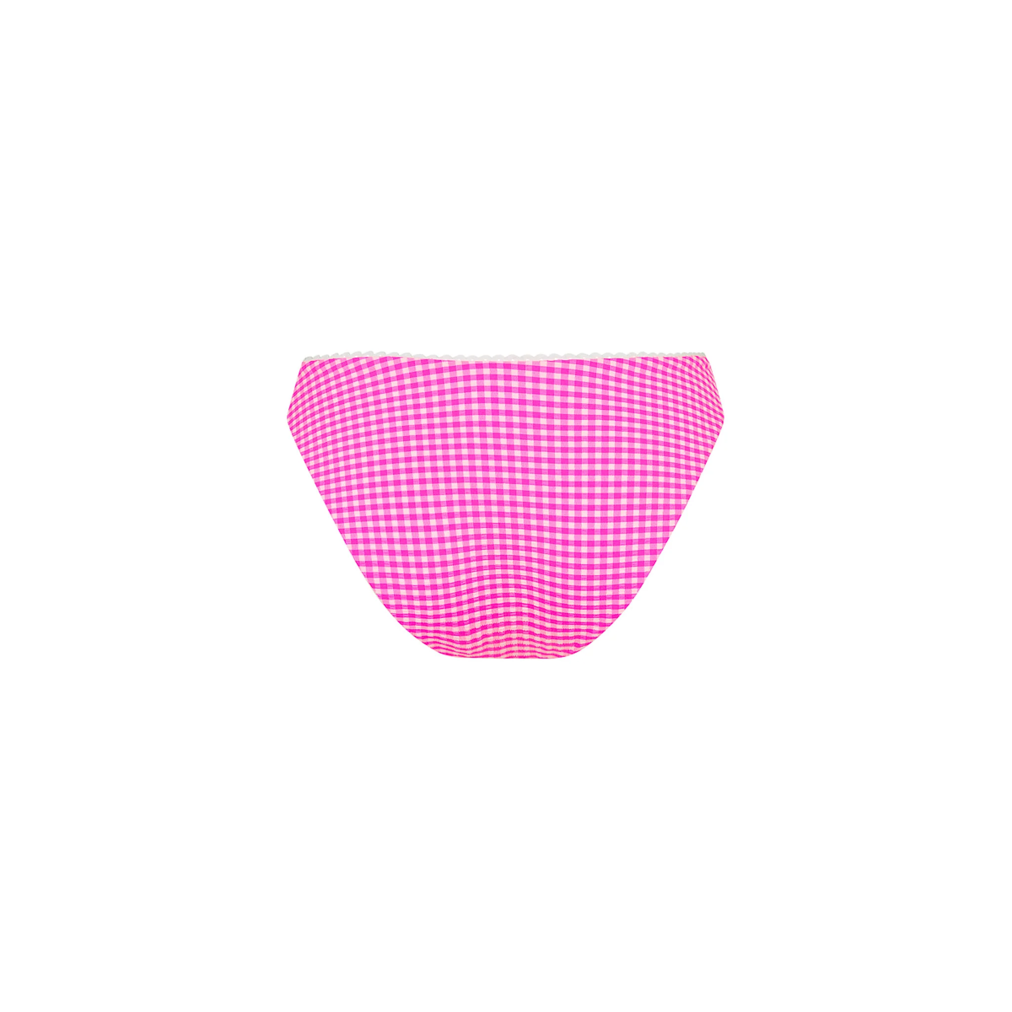 Decorative Full Coverage Bikini Bottom - Pink Diva