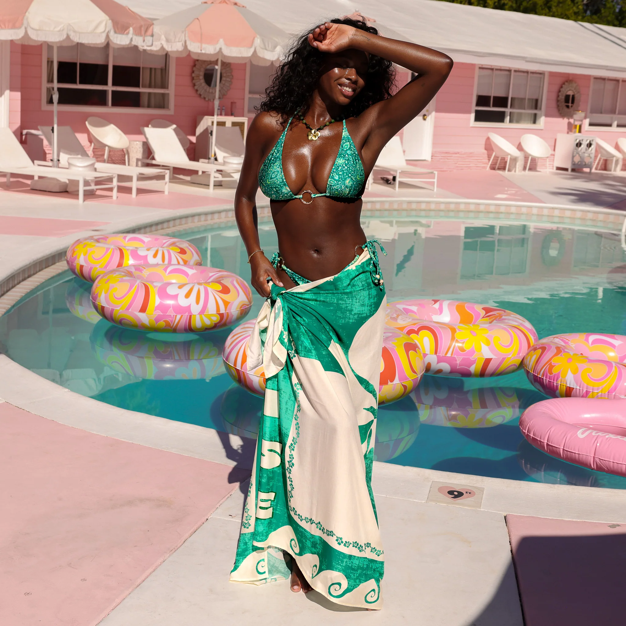 Sarong Cover Up - Emerald Springs