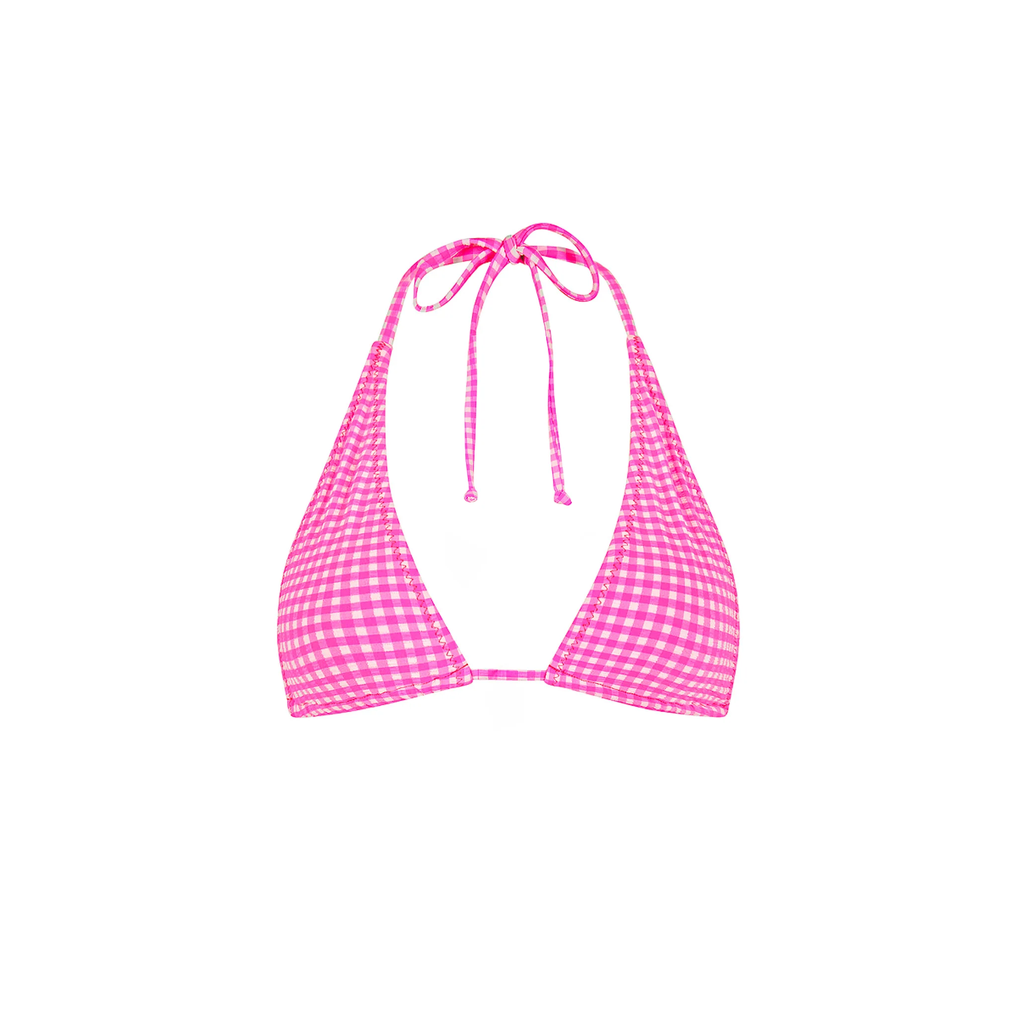 161-classic-tie-halter-bikini-top-pink-diva-1.webp Classic Tie Halter Bikini Top - Pink Diva