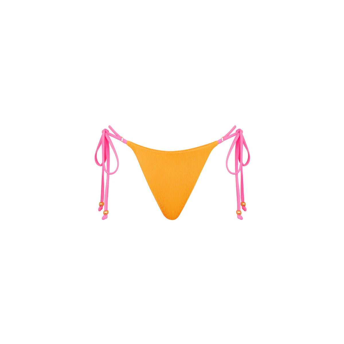 1639-thong-tie-side-bikini-bottom-peach-pop-1.webp Thong Tie Side Bikini Bottom - Peach Pop