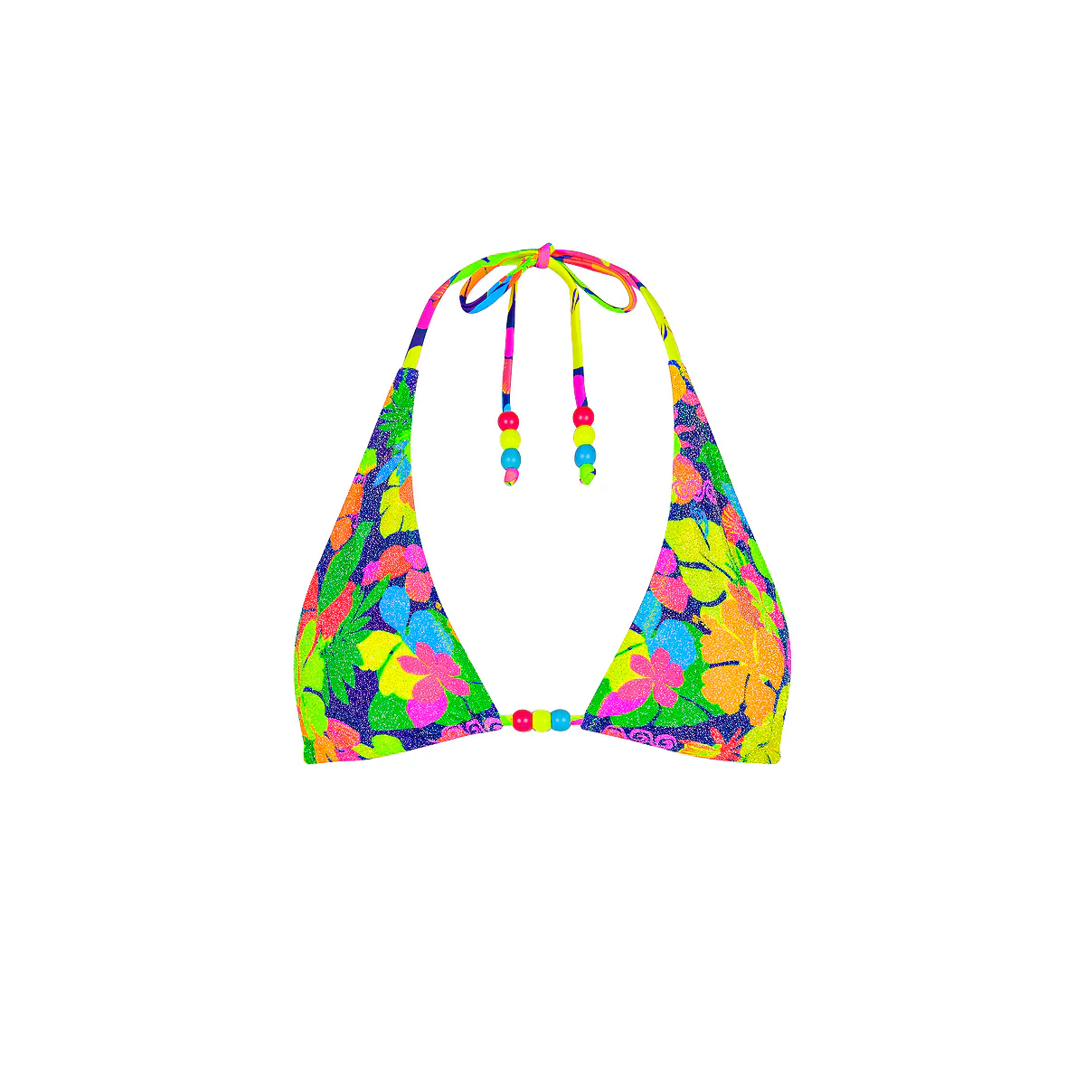 2033-classic-tie-halter-bikini-top-neon-sunset-1.webp Classic Tie Halter Bikini Top - Neon Sunset