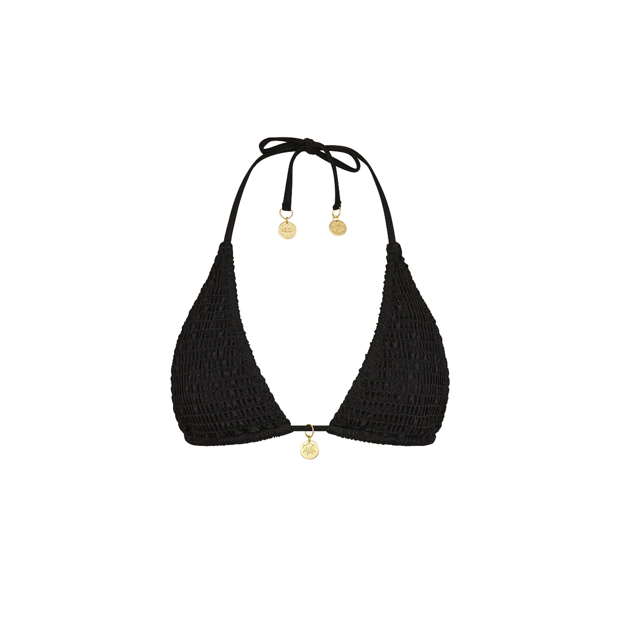 2355-shirred-triangle-bikini-top-twilight-black-1.webp Shirred Triangle Bikini Top - Twilight Black