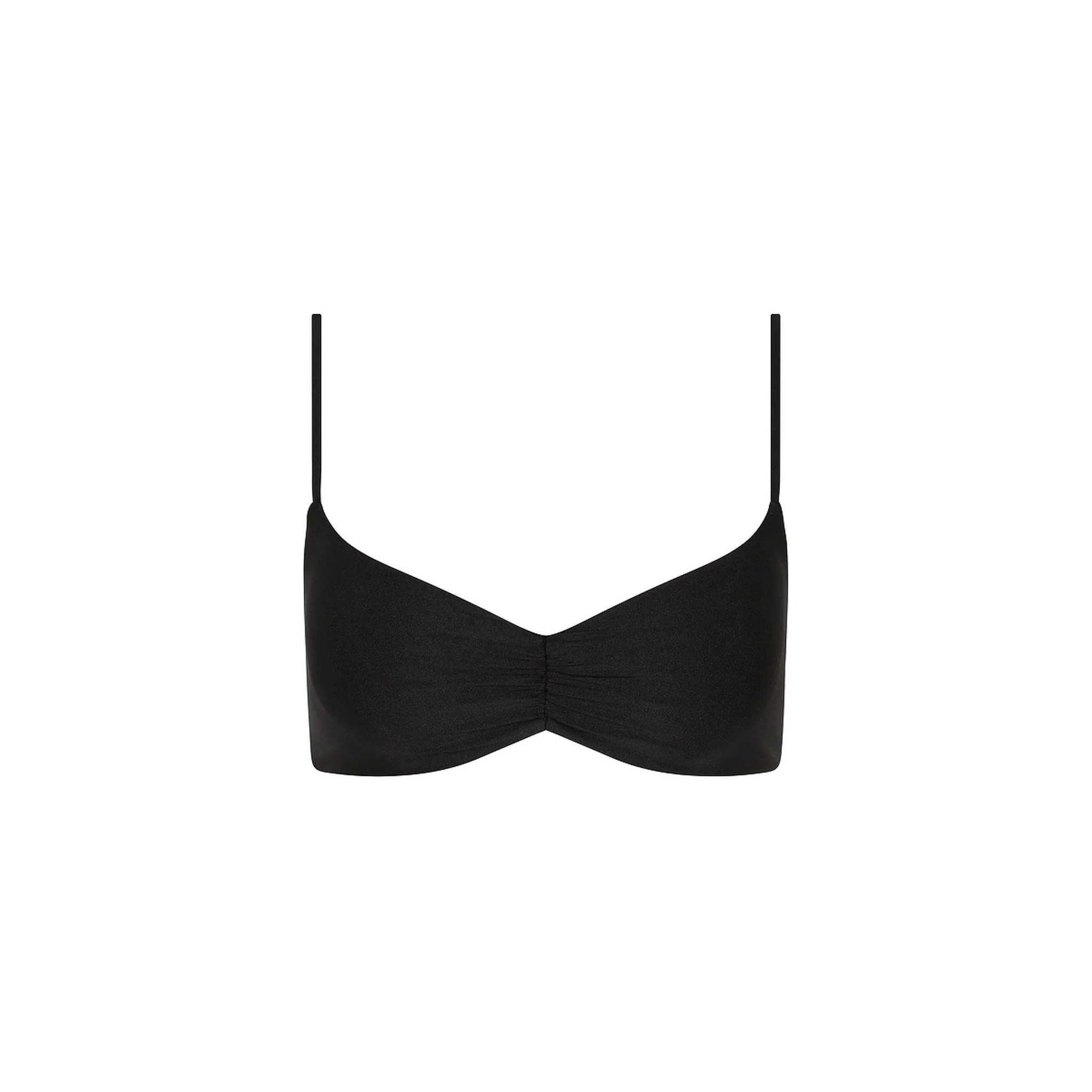 2386-gathered-mini-crop-bikini-top-twilight-black-1.webp Gathered Mini Crop Bikini Top - Twilight Black