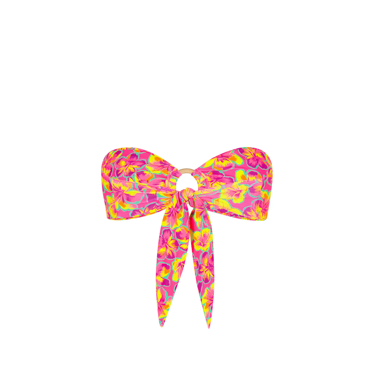 Strapless Bandeau Bikini Top - Sun Pop