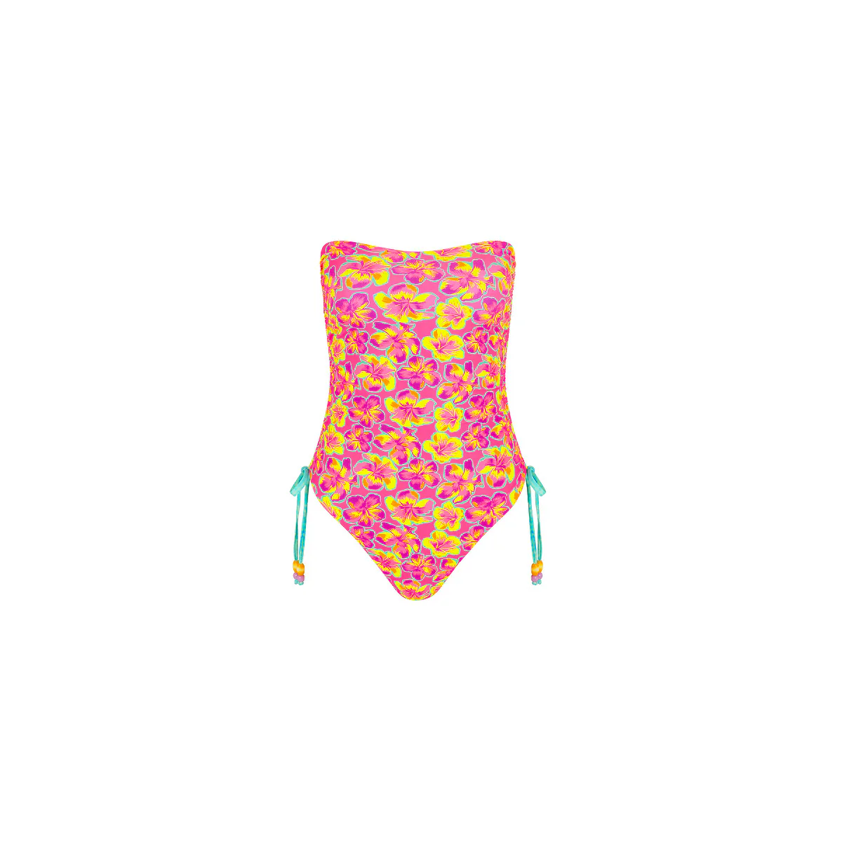 288-ruched-bandeau-classic-cut-one-piece-sun-pop-1.webp Ruched Bandeau Classic Cut One Piece - Sun Pop