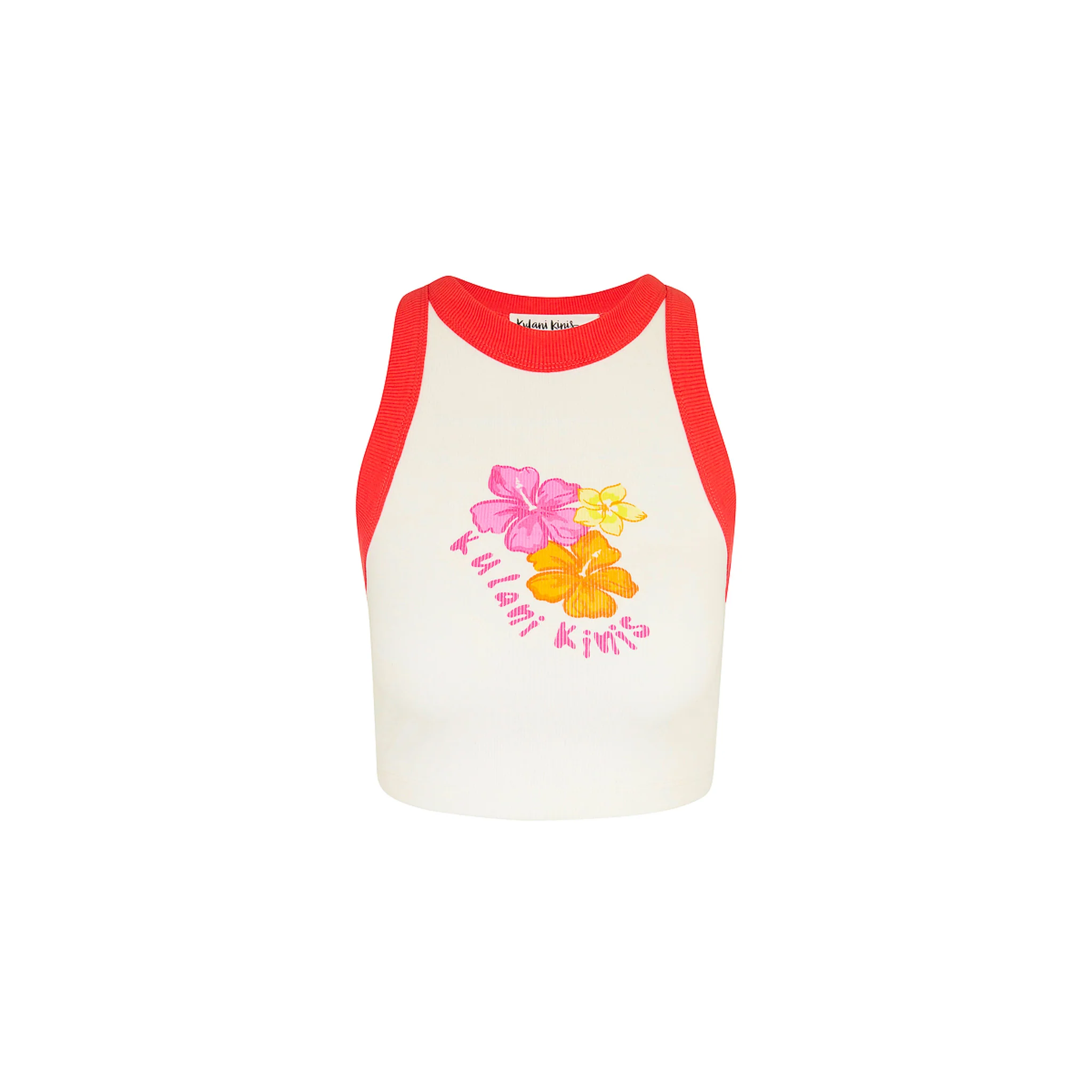 2898-bind-crop-tank-top-hibiscus-kisses-1.webp Bind Crop Tank Top - Hibiscus Kisses