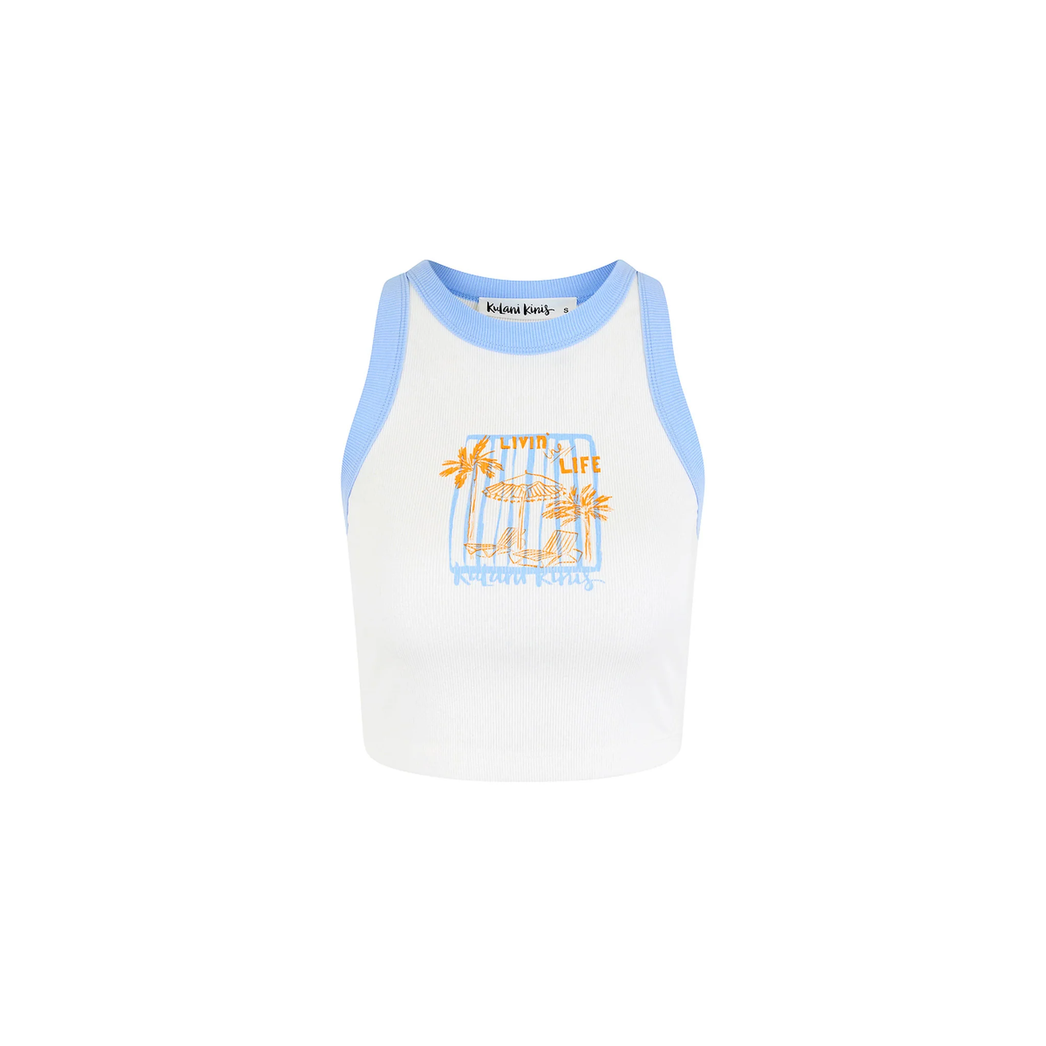 2910-bind-crop-tank-top-sunny-daze-1.webp Bind Crop Tank Top - Sunny Daze