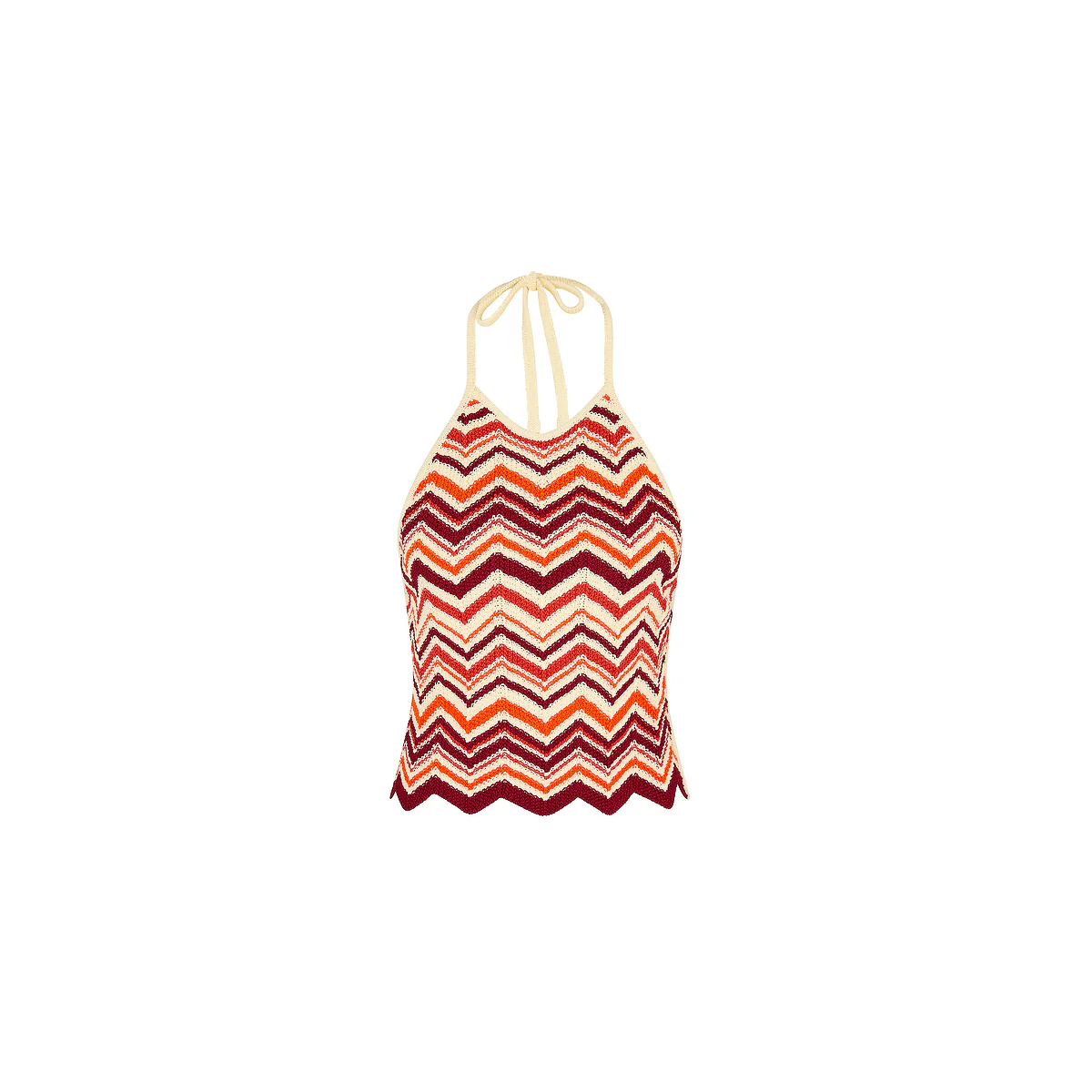 2944-chevron-knit-halter-crop-top-toffee-twist-1.webp Chevron Knit Halter Crop Top - Toffee Twist