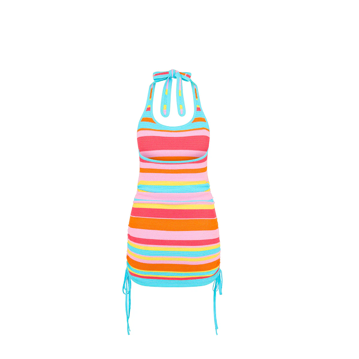 2988-drawstring-halter-knit-dress-sunset-strip-10.webp Drawstring Halter Knit Dress - Sunset Strip