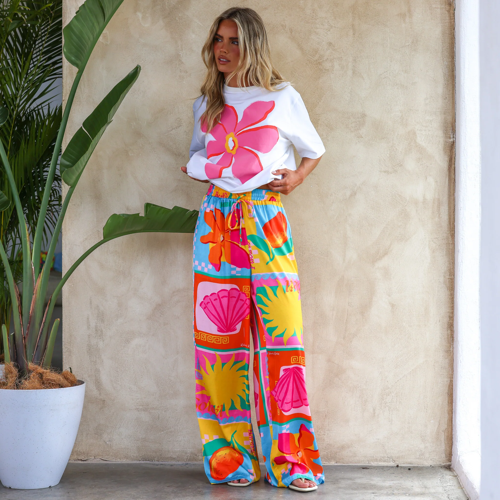 Drawstring Resort Pants - Sunkissed Coast