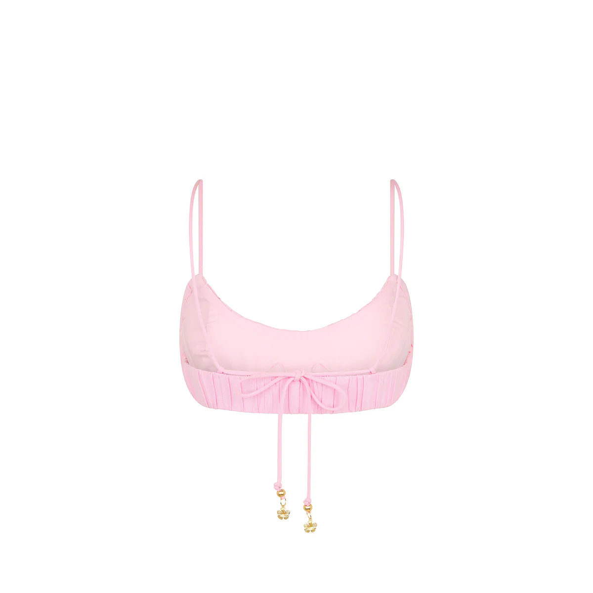 Ruched Bralette Top - Pocket Pink