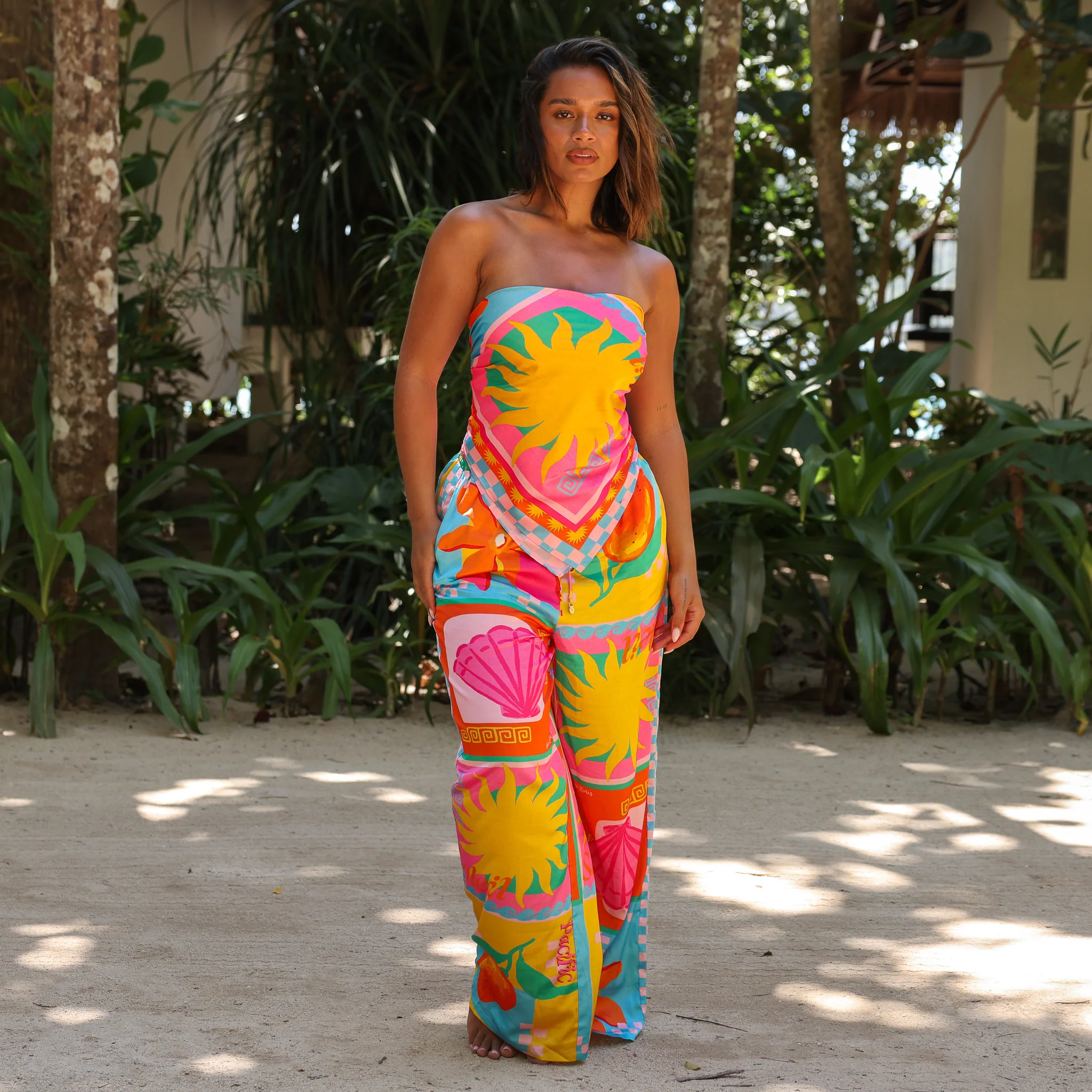 3263-summer-bandana-scarf-top-sunkissed-coast-3.webp Summer Bandana Scarf Top - Sunkissed Coast