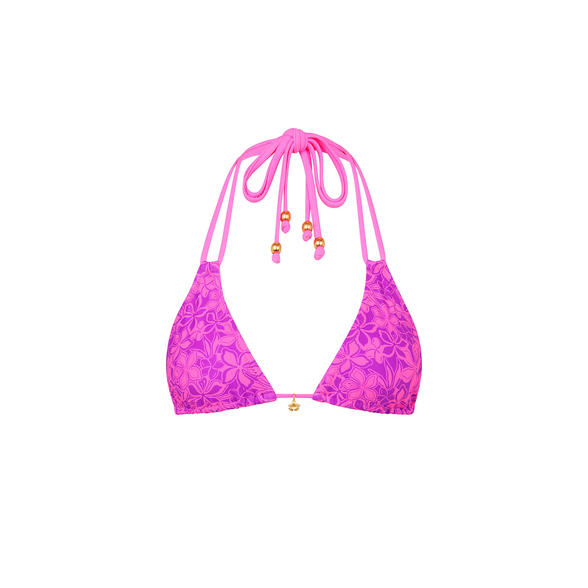 3470-halter-bralette-bikini-top-bubble-berry-1.webp Halter Bralette Bikini Top - Bubble Berry