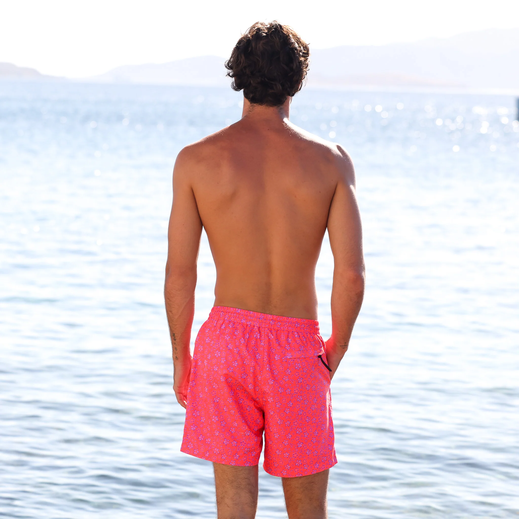 Men's Swim Trunks - Kiss Me