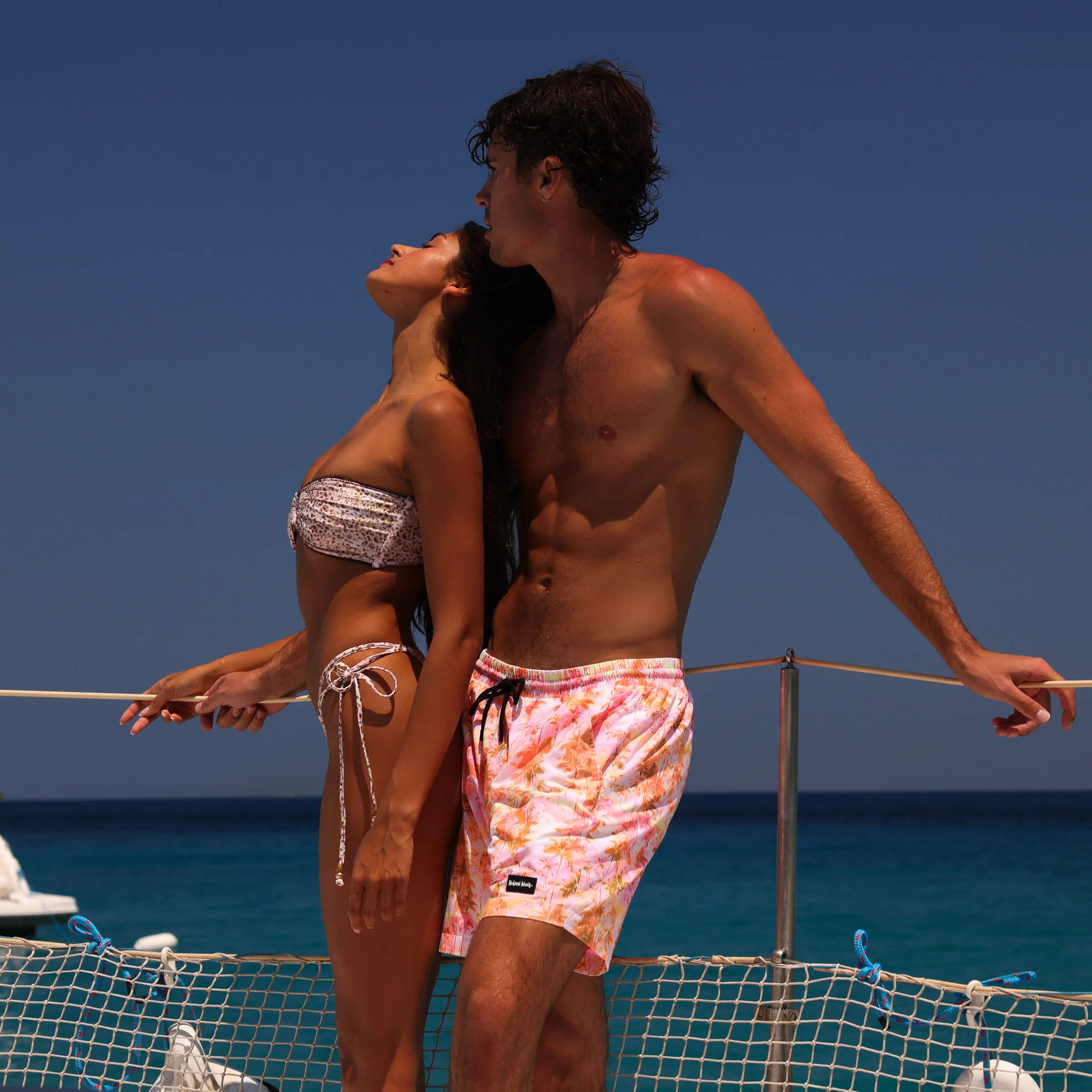 Men's Swim Trunks - Wild Skies
