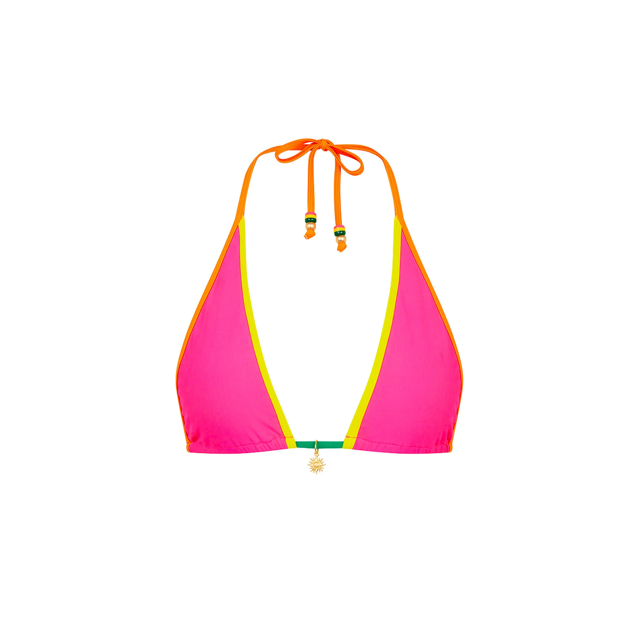 3774-bind-triangle-halter-bikini-top-passionfruit-punch-1.webp Bind Triangle Halter Bikini Top - Passionfruit Punch