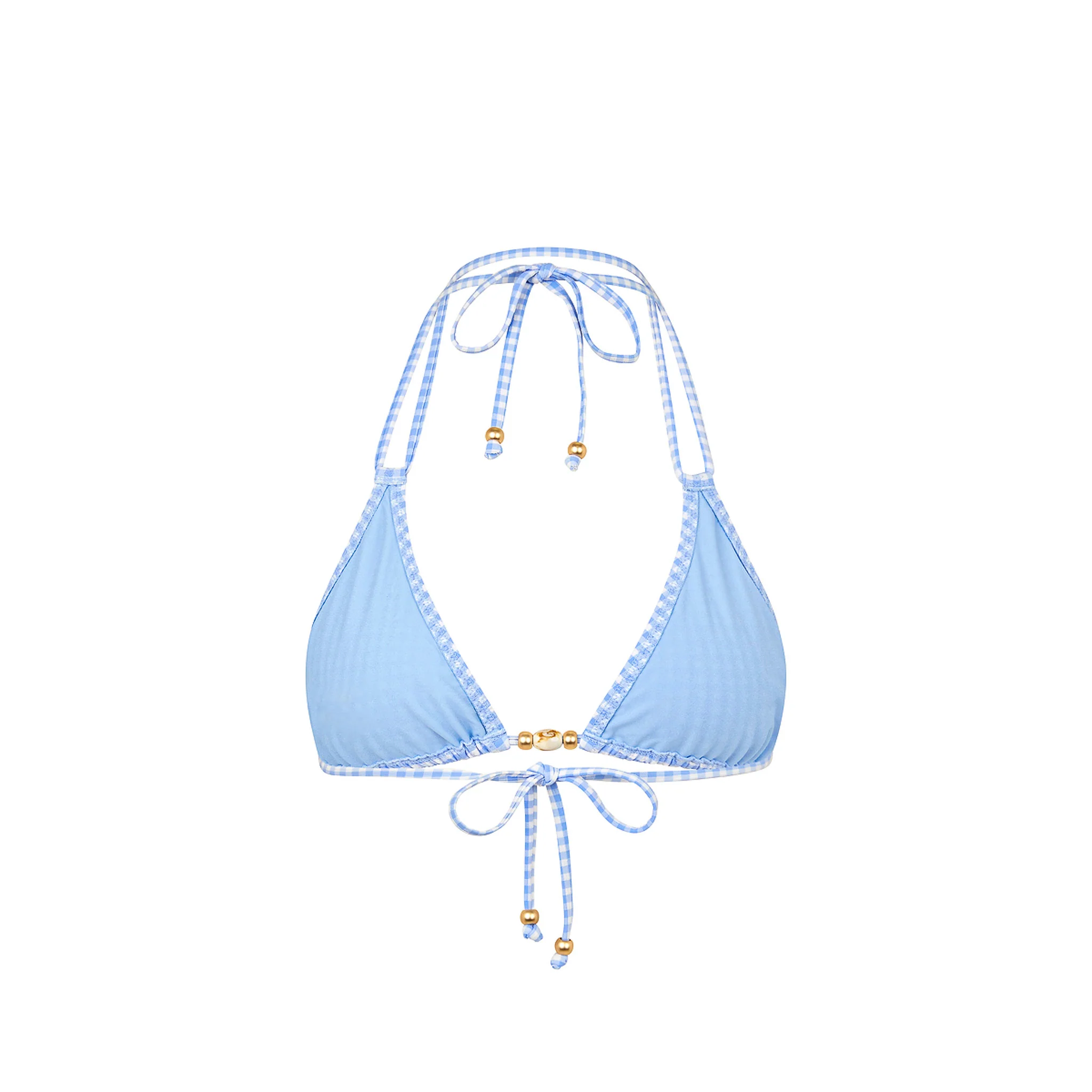 Simple Strap Halter Bikini Top - Skinny Dip