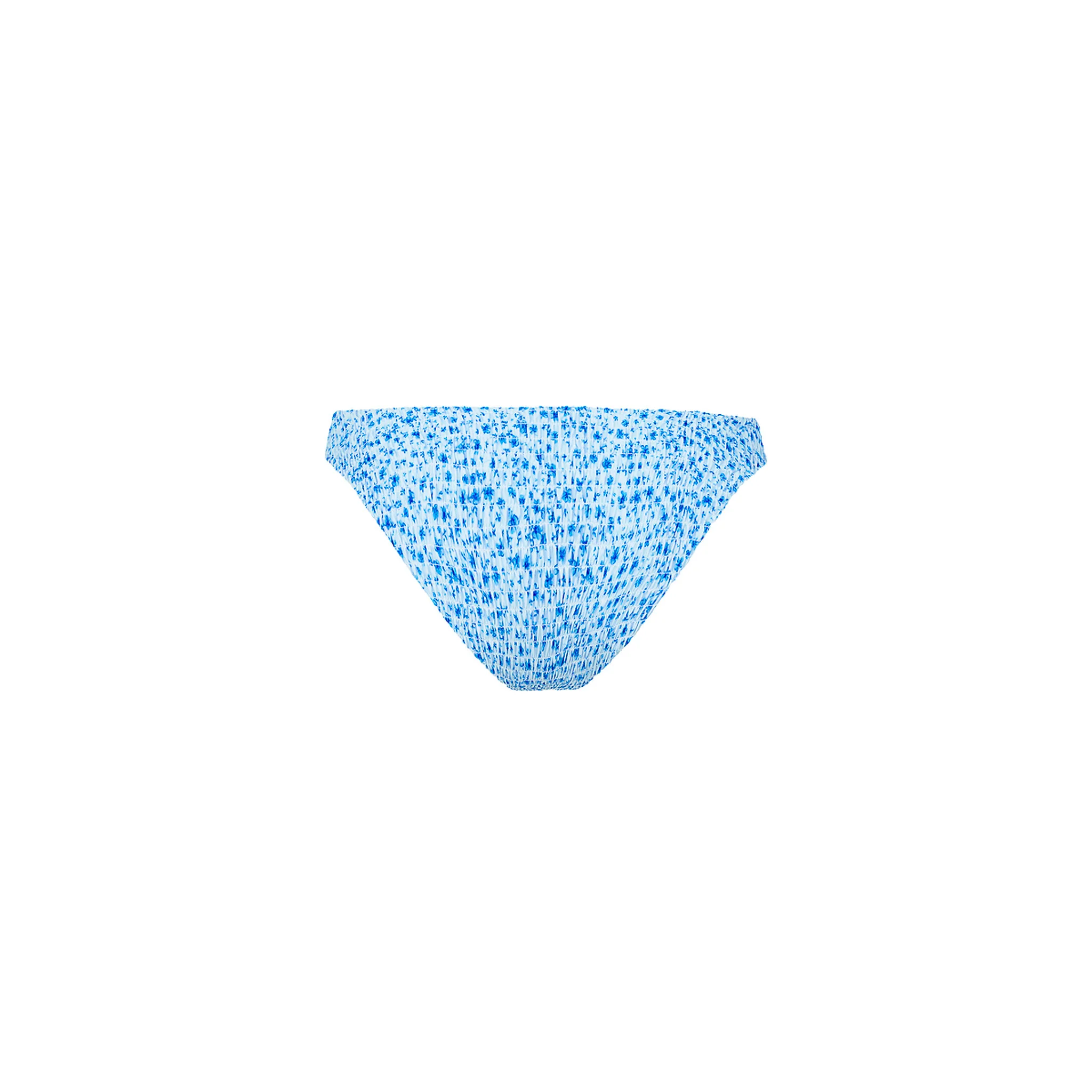 Shirred Minimal Full Coverage Bikini Bottom - Dream Flower