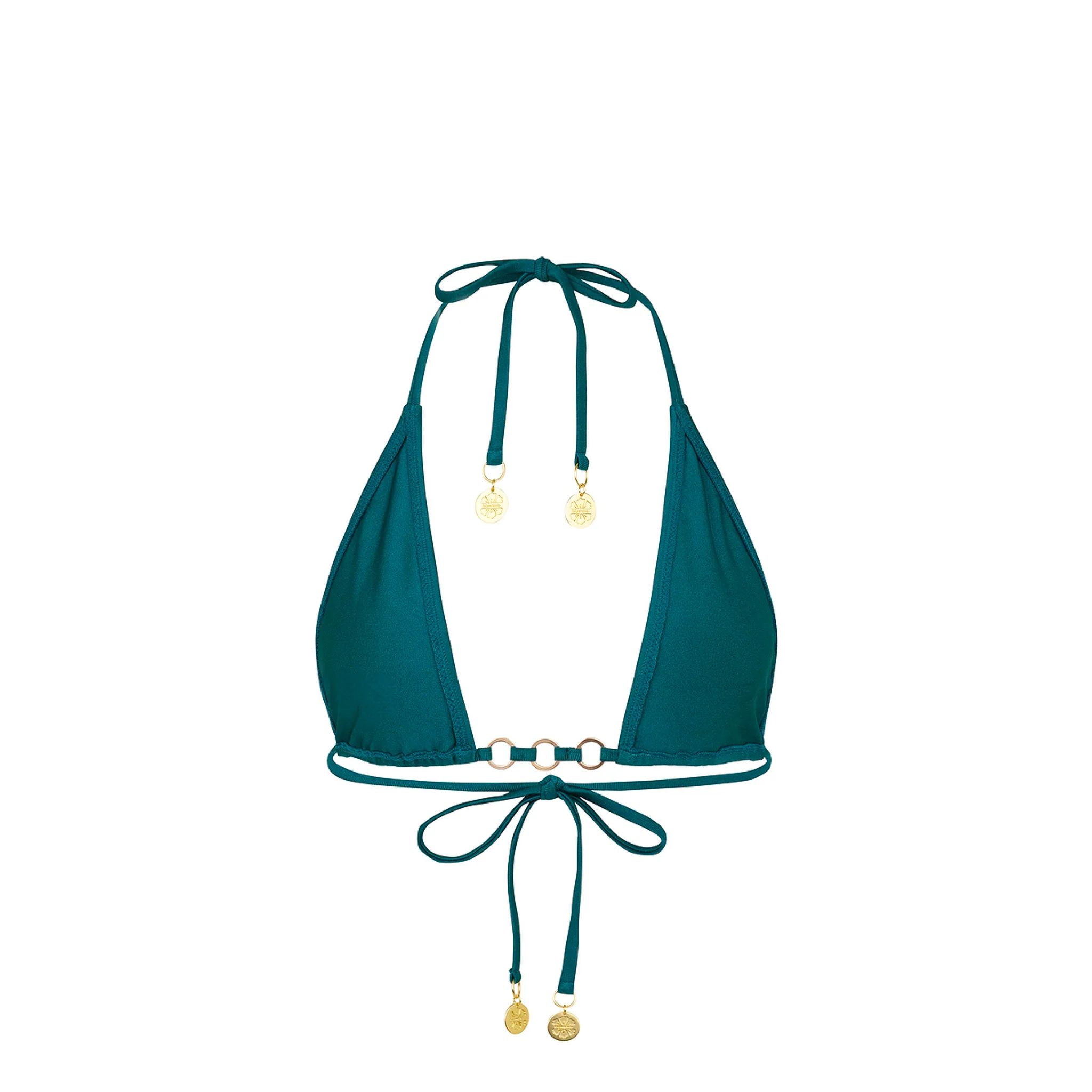 Trio Ring Triangle Bikini Top - Laguna Haze