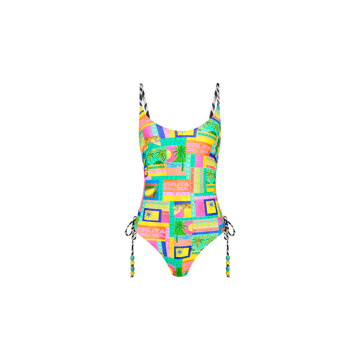 5079-ruched-tie-side-cheeky-one-piece-sun-honey-1.webp Ruched Tie Side Cheeky One Piece - Sun Honey