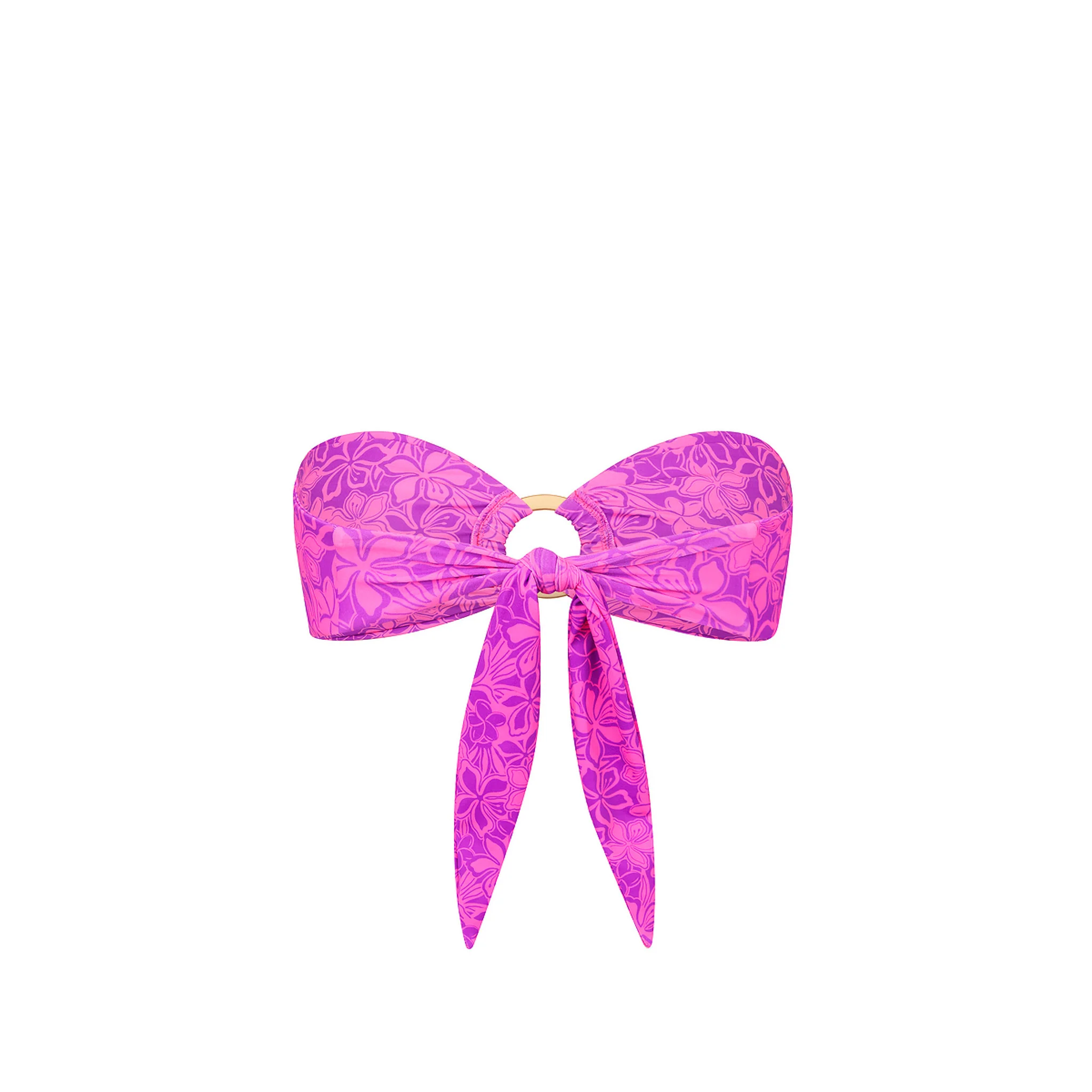 Strapless Bandeau Bikini Top - Bubble Berry