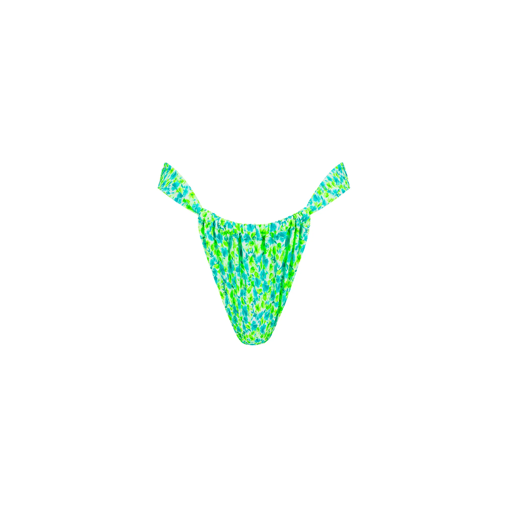 5229-ruched-thong-bikini-bottom-apple-blossom-1.webp Ruched Thong Bikini Bottom - Apple Blossom