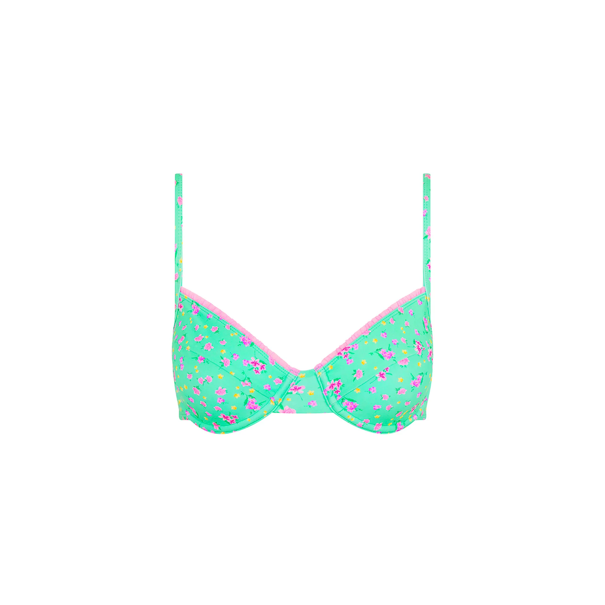 5360-decorative-ditzy-underwire-bikini-top-mint-macaron-1.webp Decorative Ditzy Underwire Bikini Top - Mint Macaron