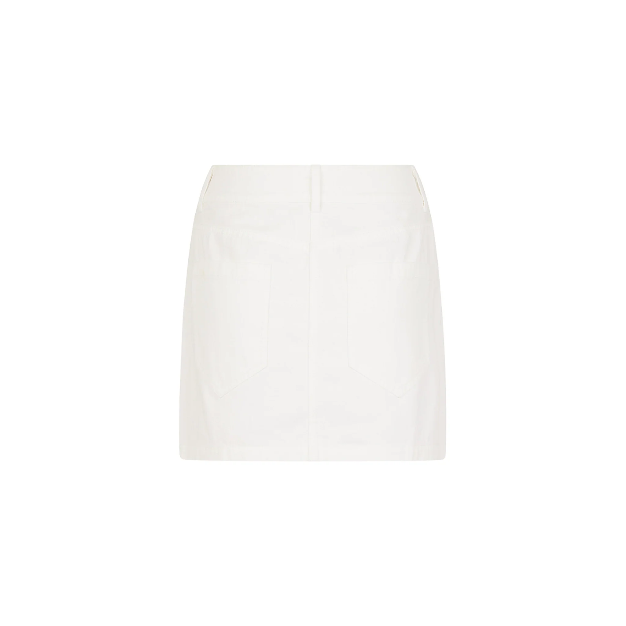 Applique Jean Mini Skirt - Chantilly Denim