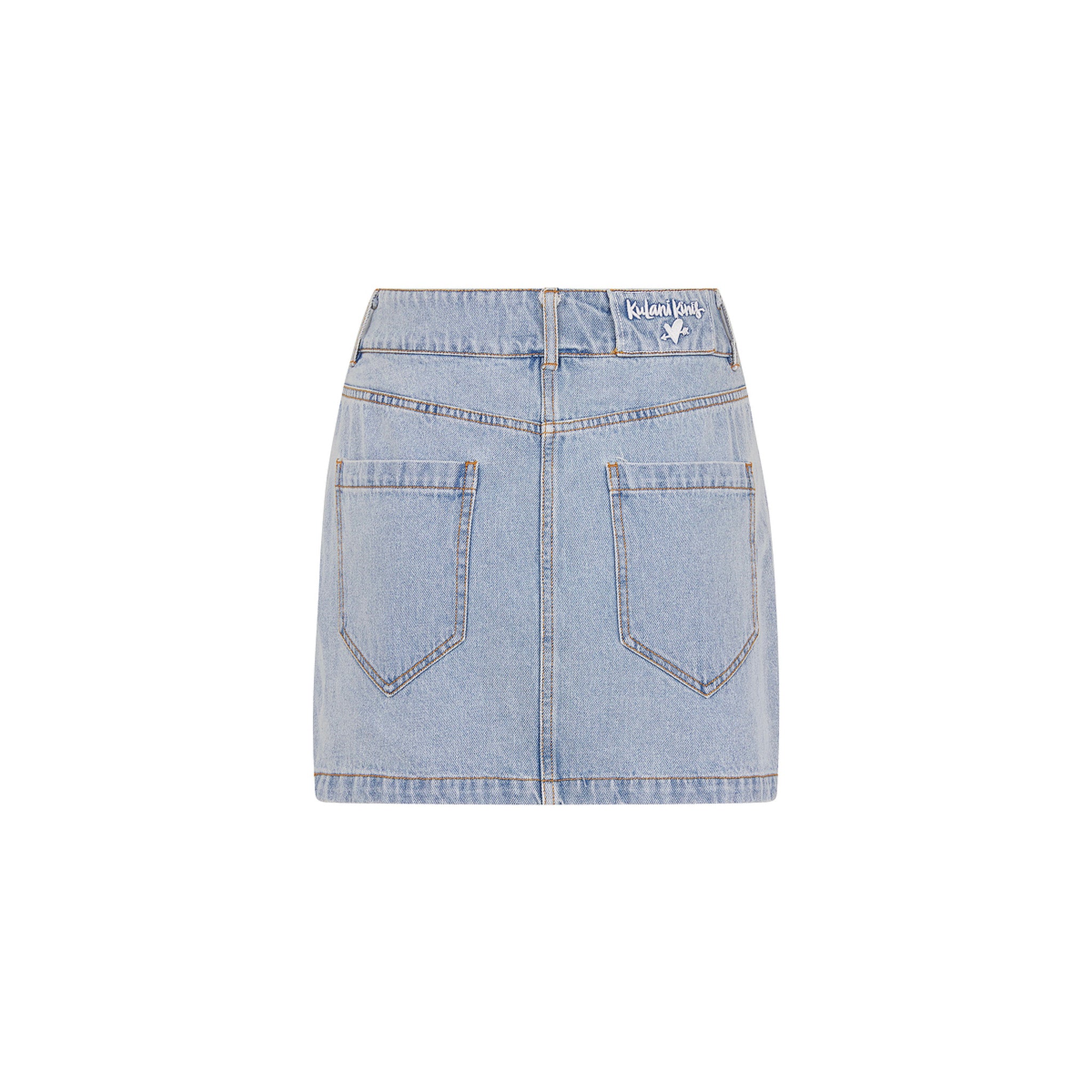 5521-applique-jean-mini-skirt-starlit-denim-10.jpg Applique Jean Mini Skirt - Starlit Denim