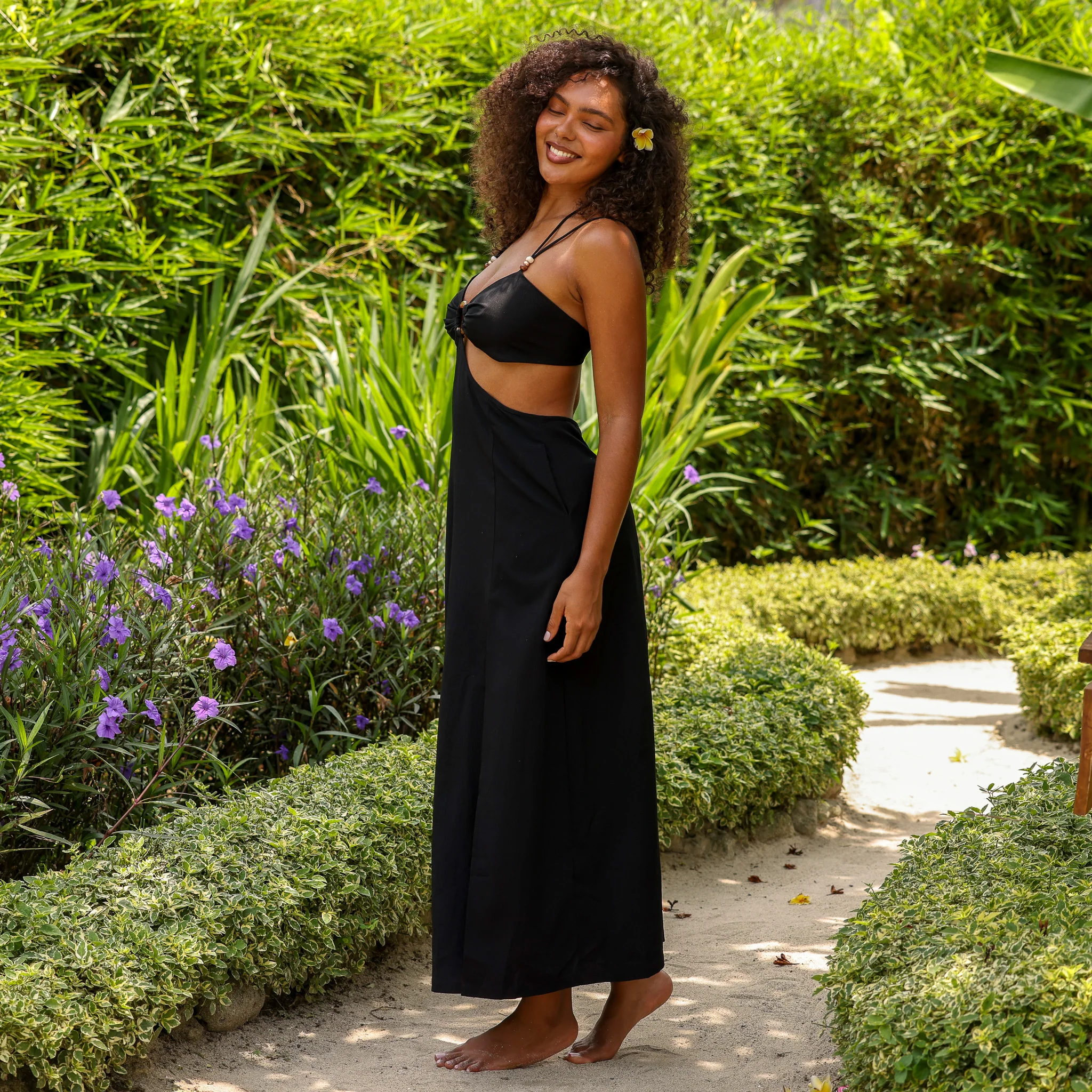 5537-beaded-cut-out-maxi-dress-twilight-black-4.webp Beaded Cut Out Maxi Dress - Twilight Black