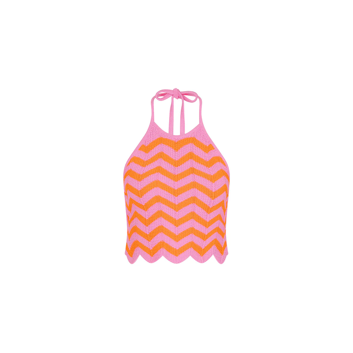 5610-chevron-knit-halter-crop-top-sundrenched-1.webp Chevron Knit Halter Crop Top - Sundrenched