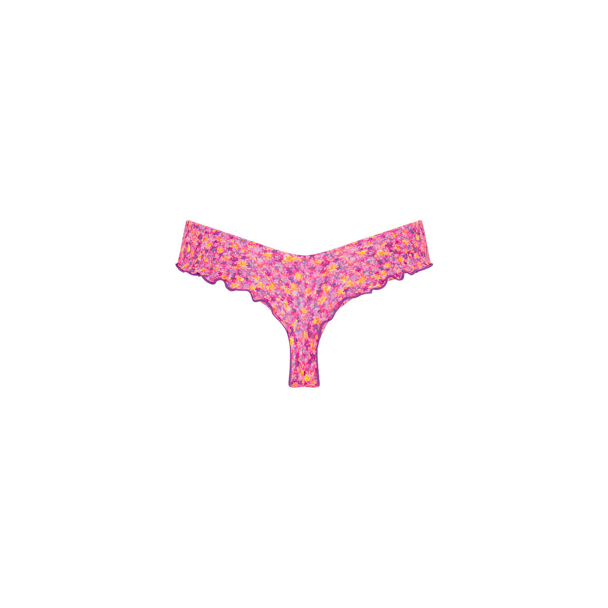 567-lettuce-frill-thong-bikini-bottom-gelato-bloom-7.webp Lettuce Frill Thong Bikini Bottom - Gelato Bloom