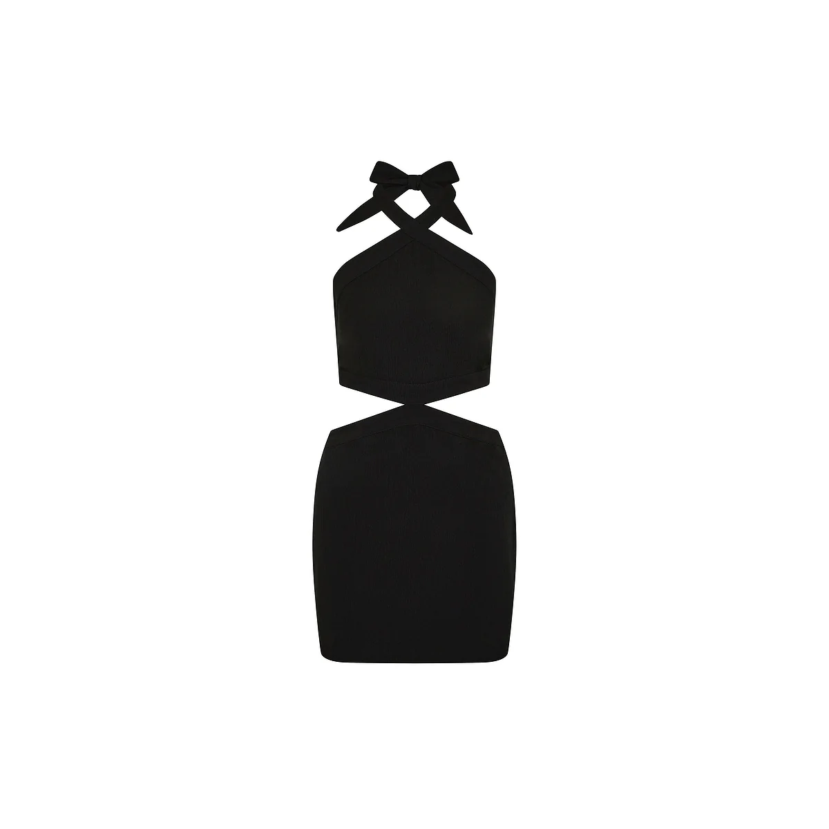 5679-cut-out-halter-neck-mini-dress-twilight-black-1.webp Cut Out Halter Neck Mini Dress - Twilight Black