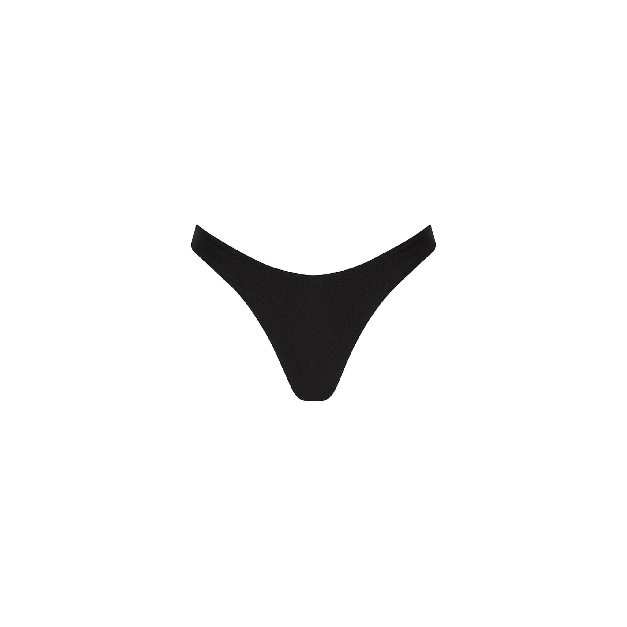 5792-gathered-deep-v-thong-bikini-bottom-twilight-black-1.webp Gathered Deep V Thong Bikini Bottom - Twilight Black