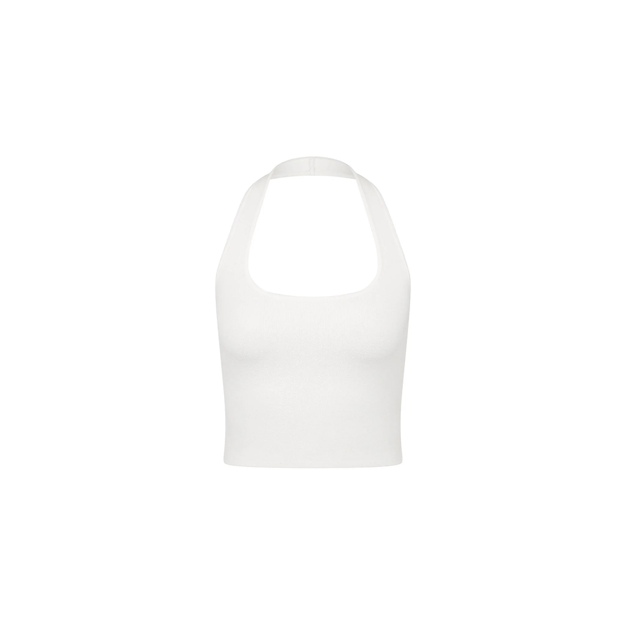 5843-knit-halter-tank-top-white-1.webp Knit Halter Tank Top - White
