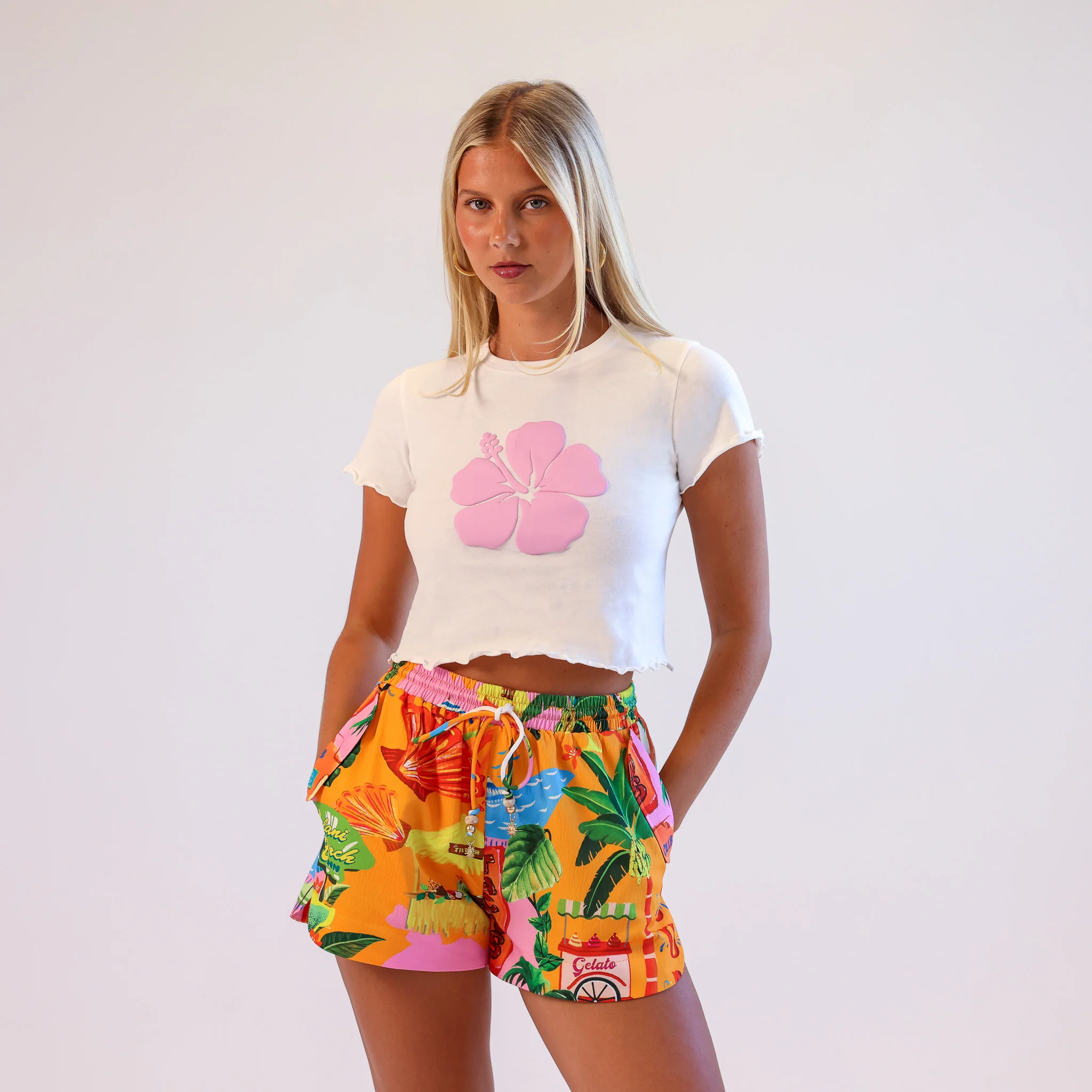 5880-lettuce-cropped-mini-tee-whipped-white-4.webp Lettuce Cropped Mini Tee - Whipped White