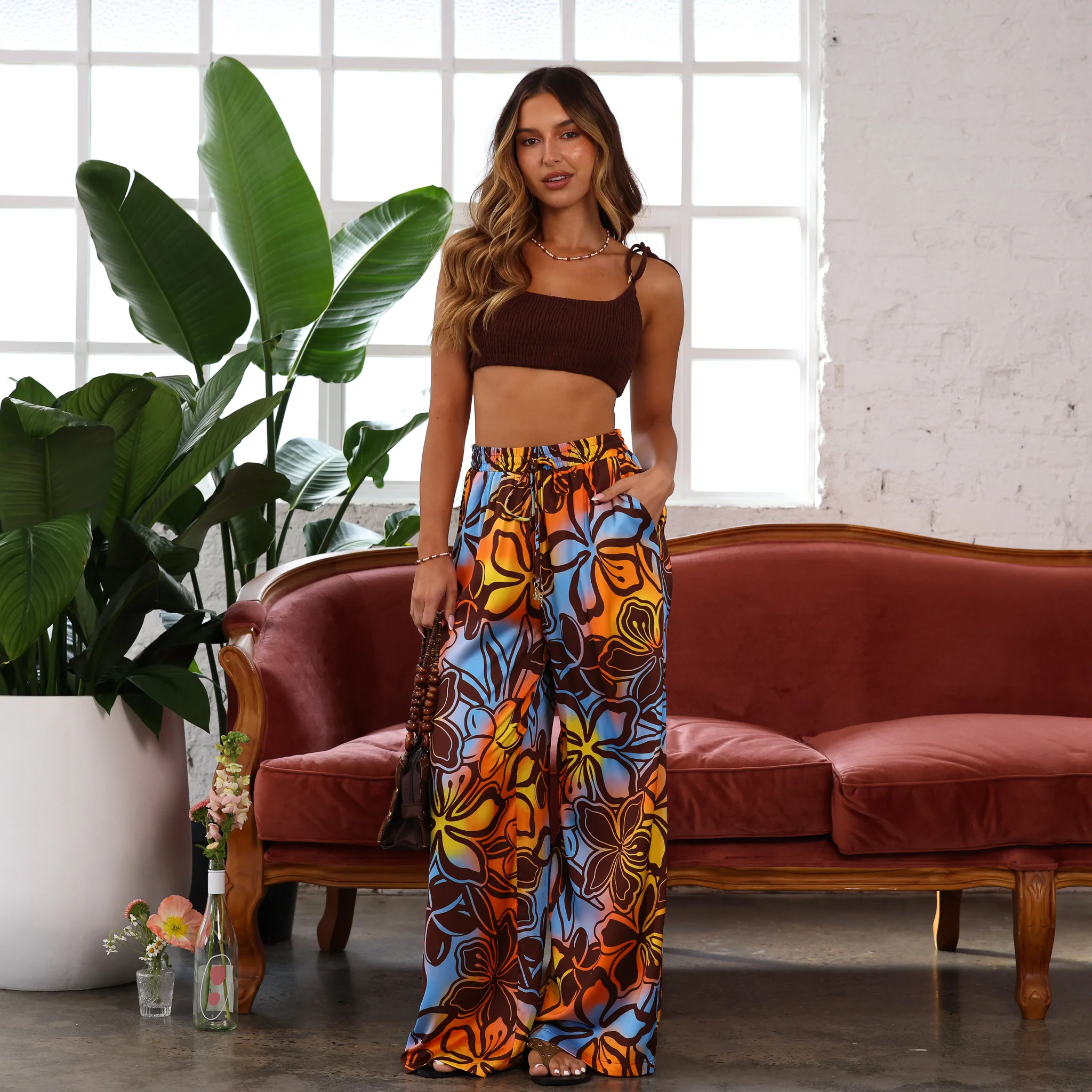 6059-simple-shirred-tie-crop-coco-3.webp Simple Shirred Tie Crop - Coco