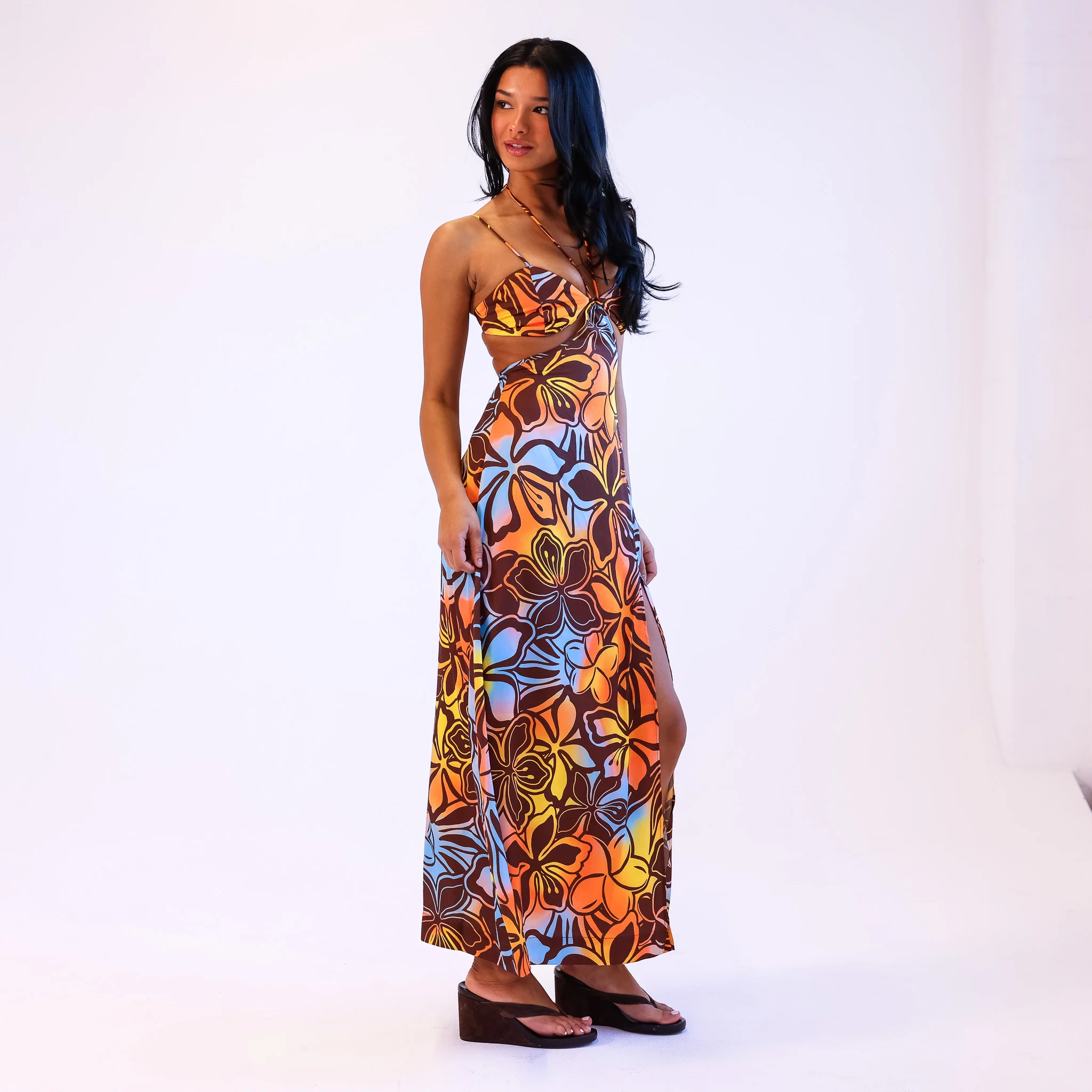 6090-strappy-cut-out-maxi-dress-frangipani-fizz-6.webp Strappy Cut Out Maxi Dress - Frangipani Fizz