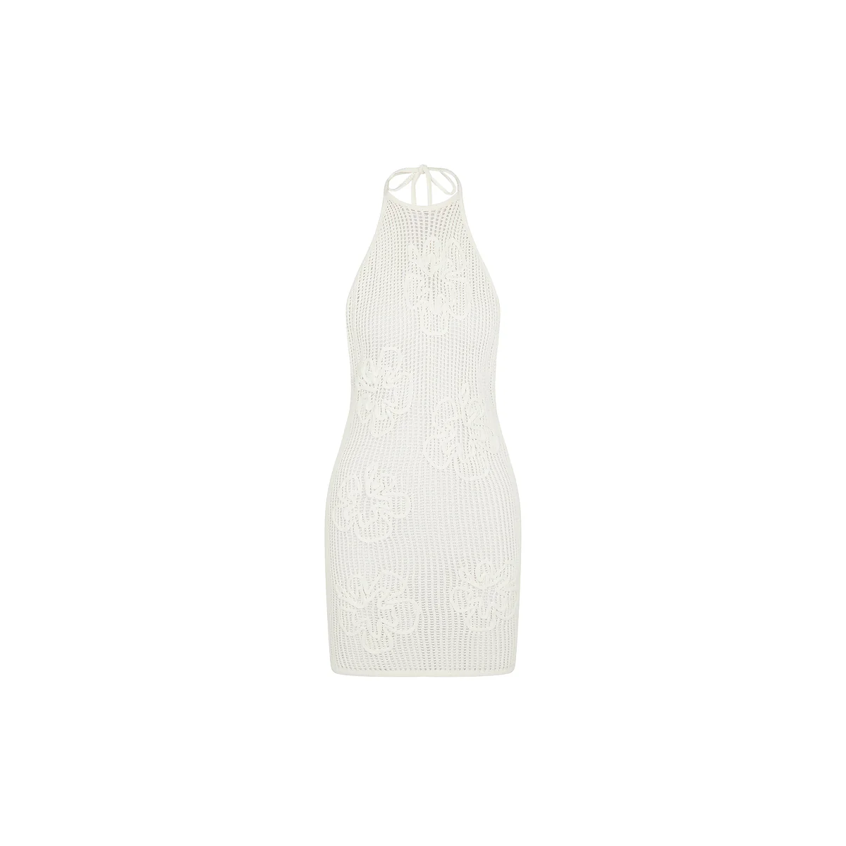 6098-summer-knit-mini-dress-whipped-white-1.webp Summer Knit Mini Dress - Whipped White