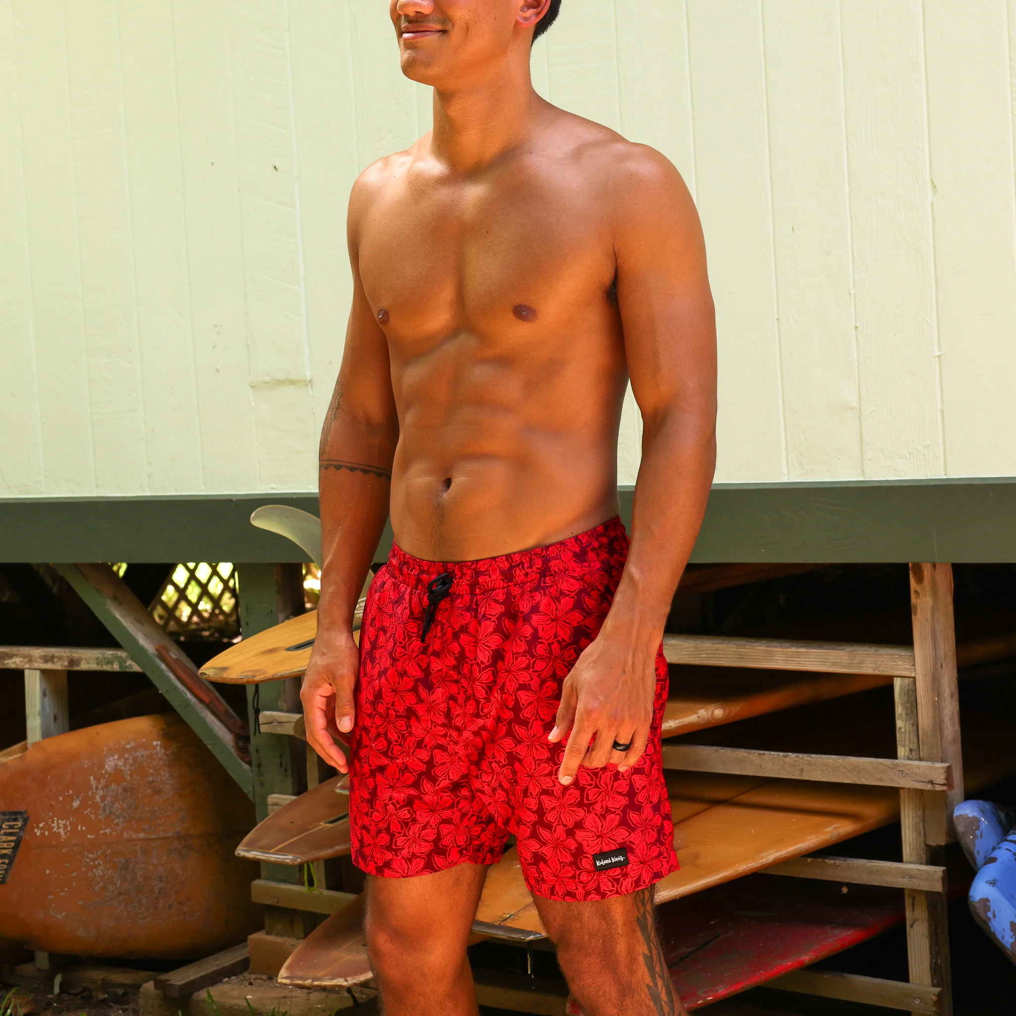 Men's Swim Trunks - Sassy Sangria